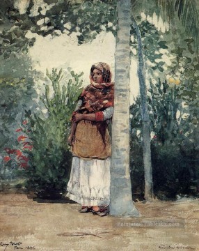  pittore - Sous un palmier réalisme peintre Winslow Homer
